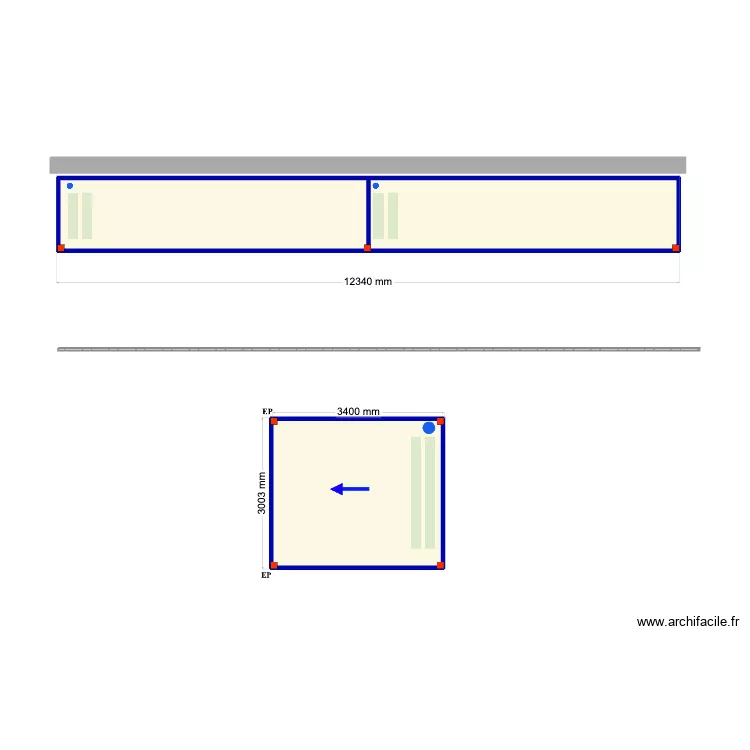 Patricia Oliveira. Plan de 3 et 27 m² Patricia Oliveira. Plan de 3 et 27 m²