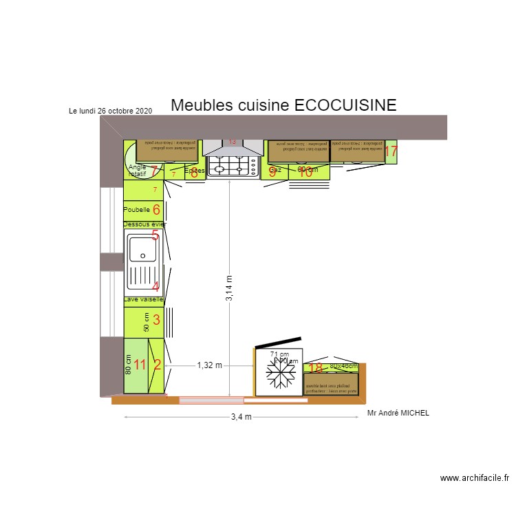 Ecocuisine 05. Plan de 0 pièce et 0 m2