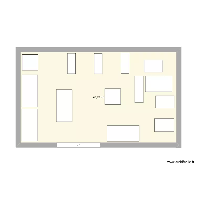 1,1. Plan de 1 et 43 m² 1,1. Plan de 1 et 43 m²