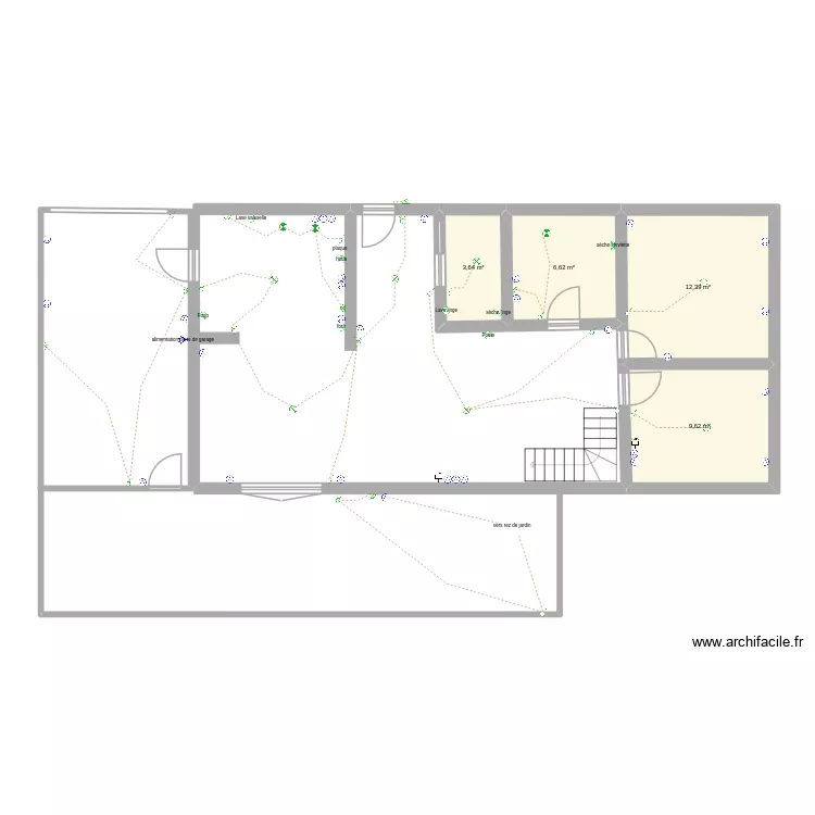 Eve. Plan de 4  et 32 m²