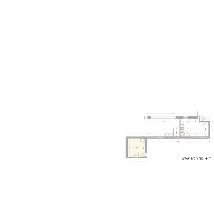 Talon plan pour menuiseries façade sud. Plan de Talon plan pour menuiseries façade sud. Plan de