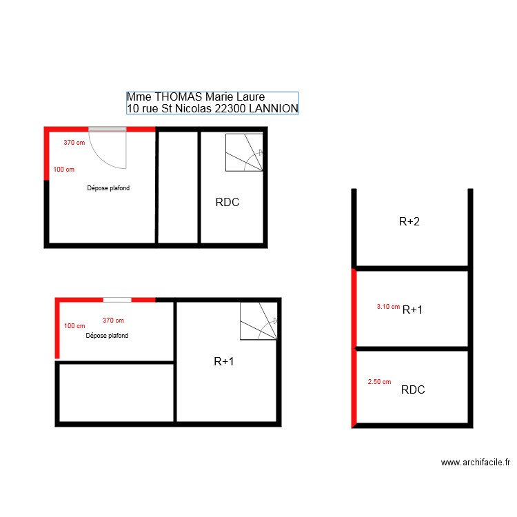 THOMAS LANNION. Plan de 0 pièce et 0 m2