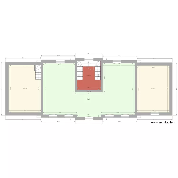 maison yvetot 1er etage. Plan de 