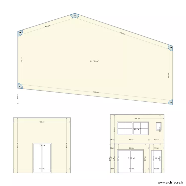 facade cenon. Plan de 