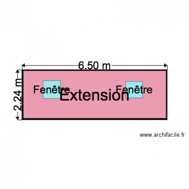 FACADE EST BUNGALOW N43. Plan de 0 pièce et 0 m2