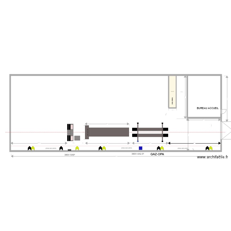 ROYE AVEC DECALAGE PORTE. Plan de 0 pièce et 0 m2