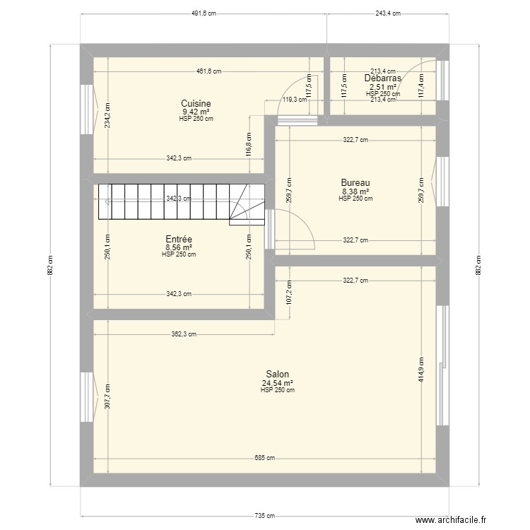 MAISON extention. Plan de 0 pièce et 0 m2