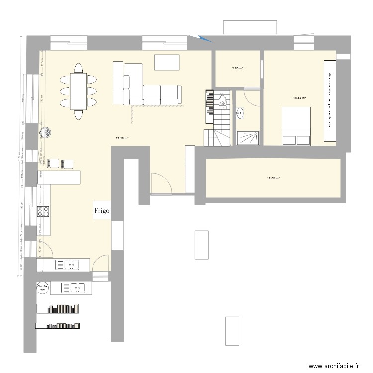 RDC brut BB. Plan de 0 pièce et 0 m2