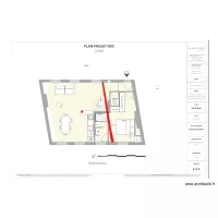 PLAN SALLE DE BAIN DANS CHBRE SANS PORTEUR