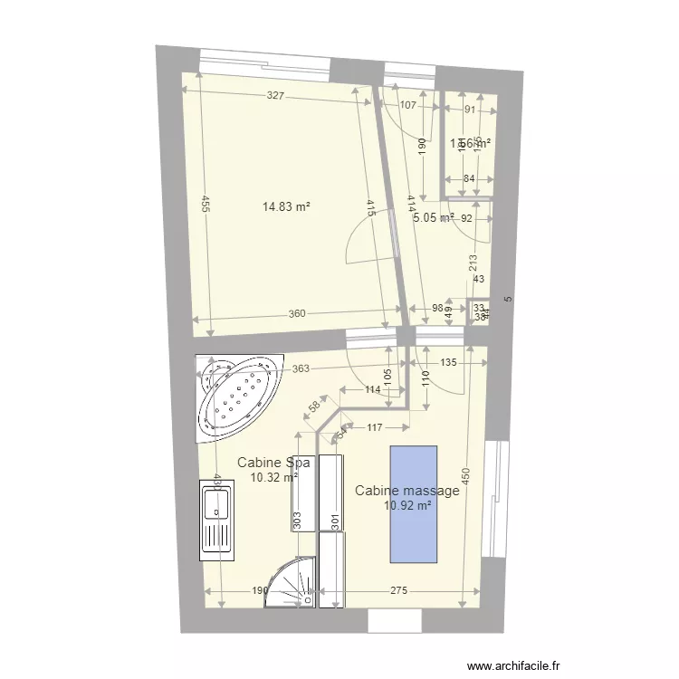 Local Commercial 13 institut. Plan de 