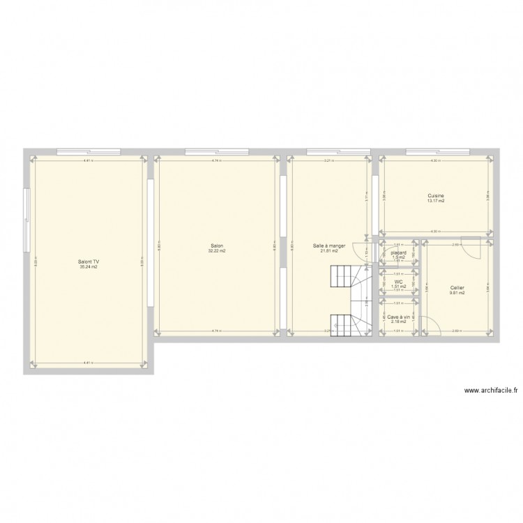 Extension Comptemporaine AROUMOUGOM. Plan de 0 pièce et 0 m2