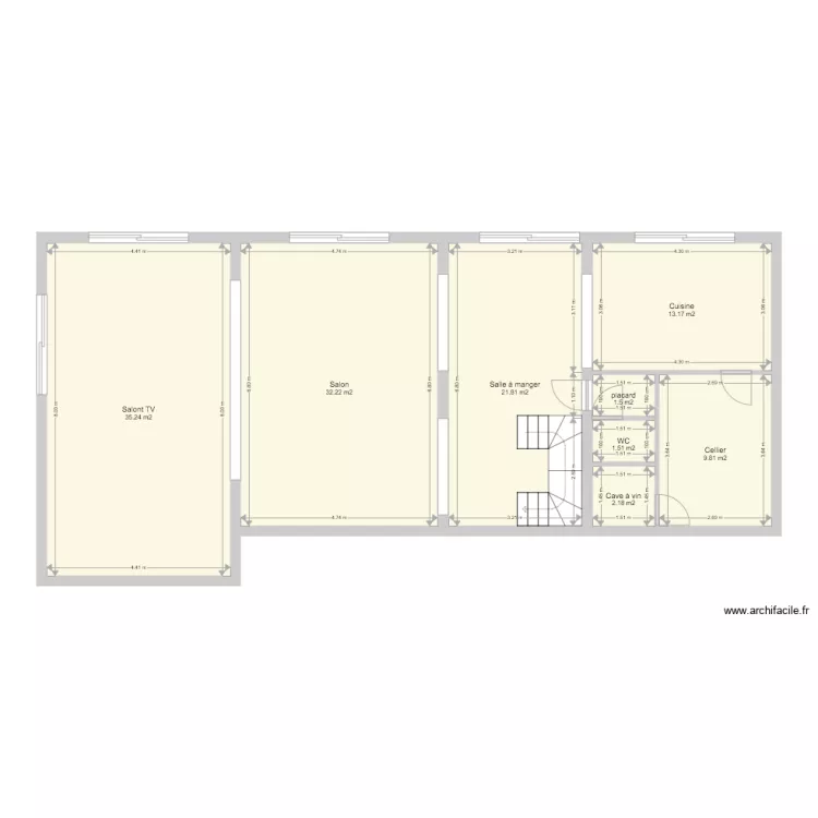 Extension Comptemporaine AROUMOUGOM. Plan de 