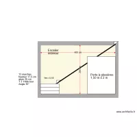 etude escalier aux combles