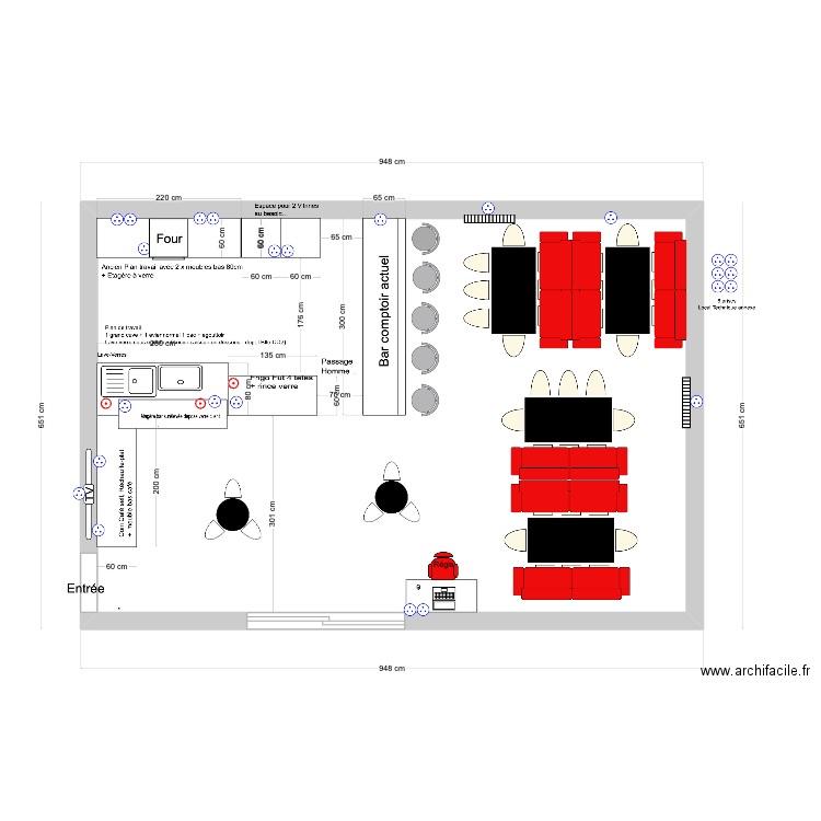 Club House 1. Plan de 1 pièce et 54 m2