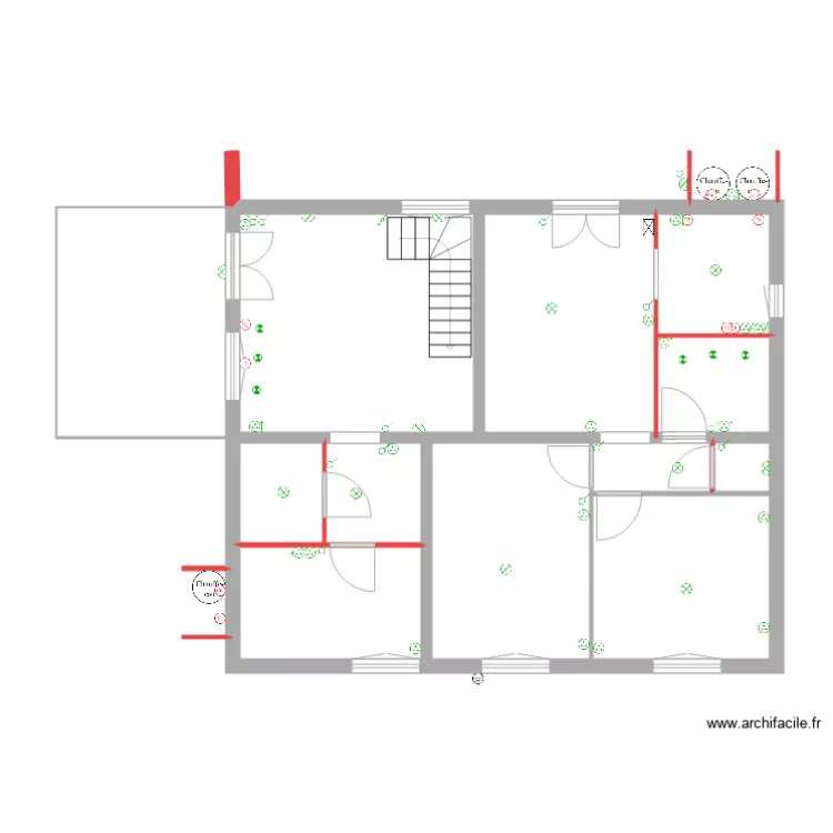 Maison perso actuelle avec EDF. Plan de 