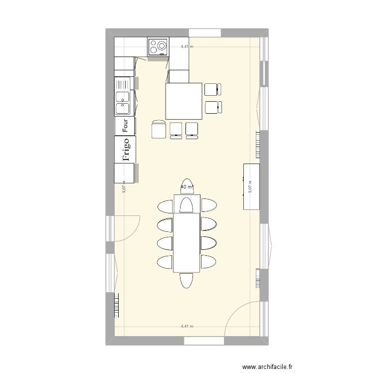cuisine. Plan de 0 pièce et 0 m2