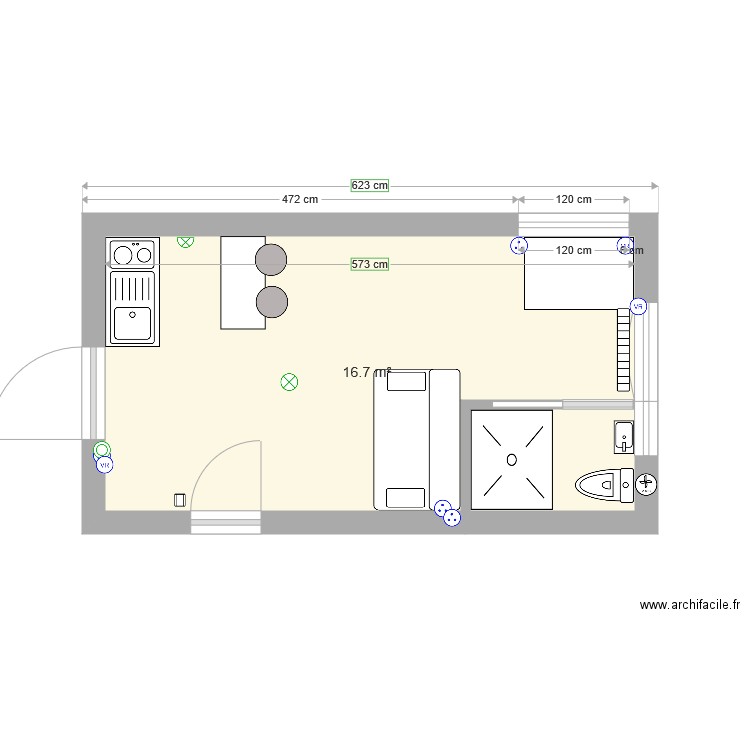 Chambre 2. Plan de 0 pièce et 0 m2