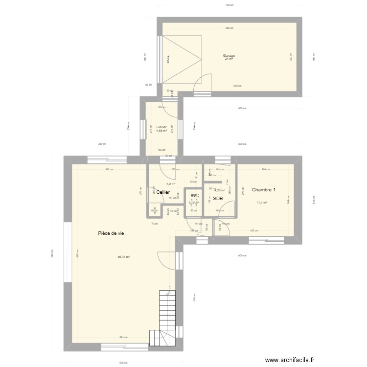 Bastoon 12. Plan de 7 pièces et 97 m2