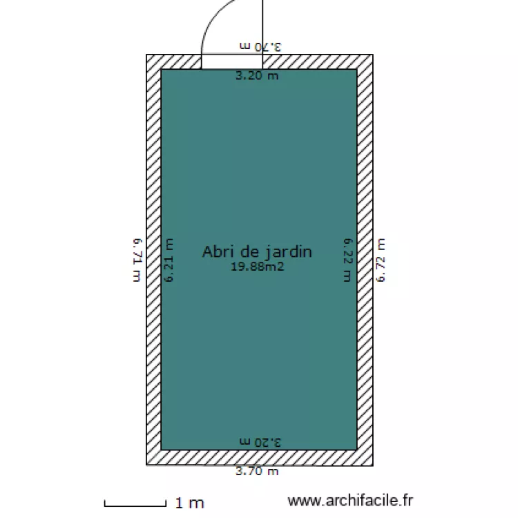 Mon abri de jardin. Plan de 
