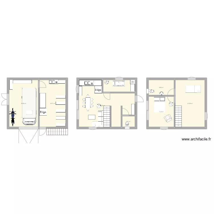 Maison Argentine. Plan de 