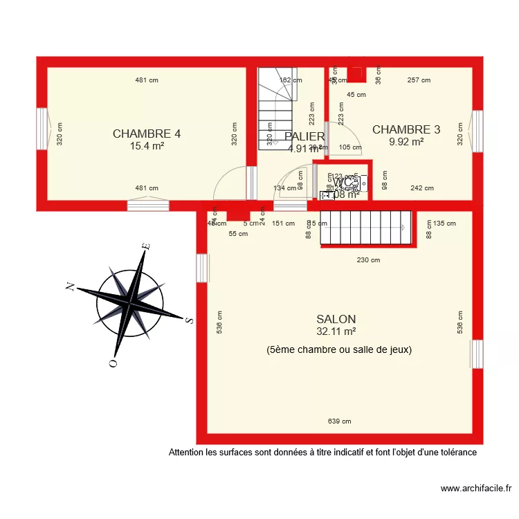BI 5459 1er étage côté. Plan de BI 5459 1er étage côté. Plan de