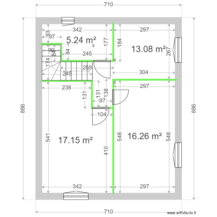MANIEZ / HIELSCHER ETAGE. Plan de 0 pièce et 0 m2