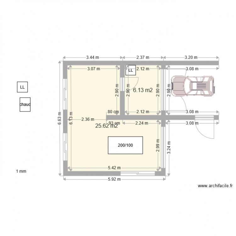 labenne13 plan ebauche. Plan de 0 pièce et 0 m2