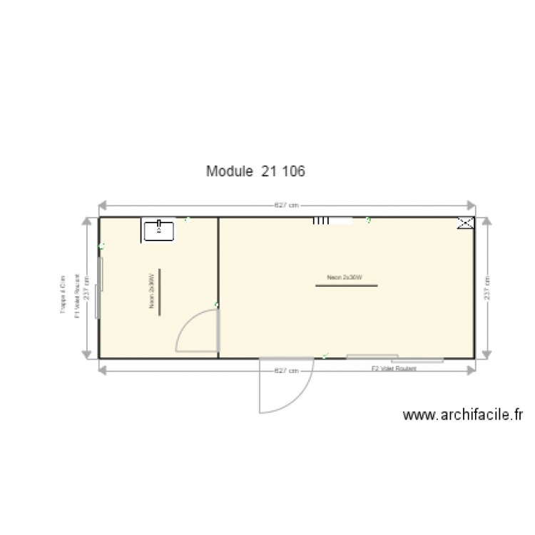 MODULE 21106. Plan de 0 pièce et 0 m2