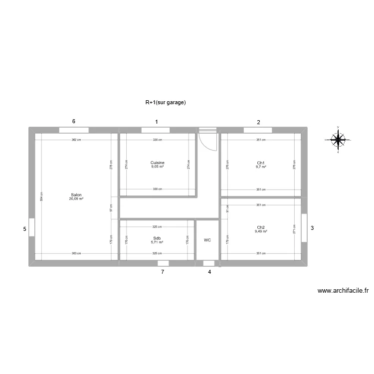 Emplacement ME VALANTIN. Plan de 