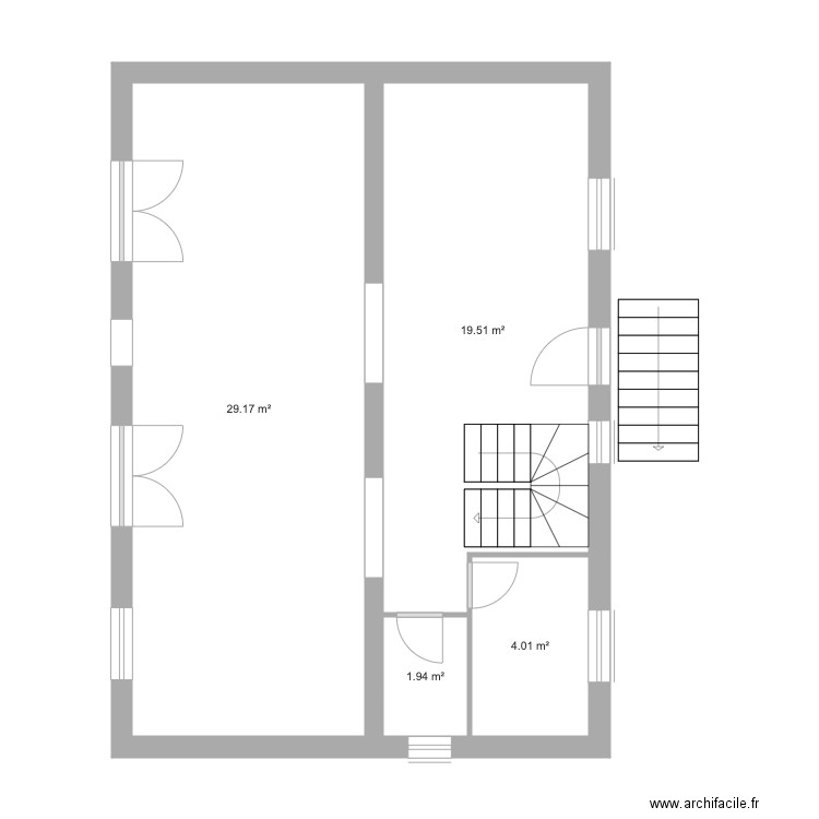 LESAUX EXTENSION . Plan de 0 pièce et 0 m2