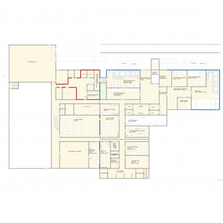 V9963 Agrandissement  Fonct CROCMO GMP dans 15 000p2  V9963. Plan de 0 pièce et 0 m2