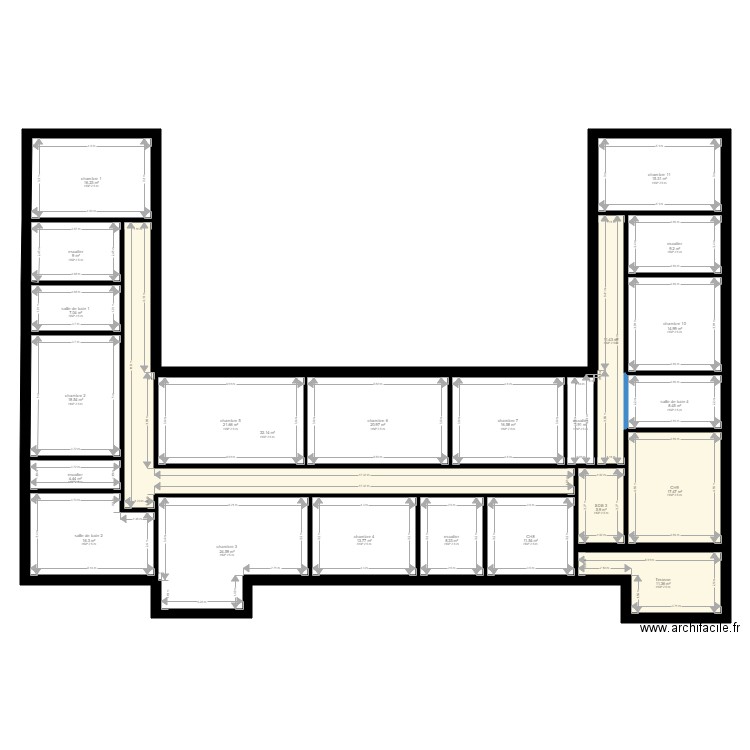 chateau 1er etg dargnies o. Plan de 0 pièce et 0 m2