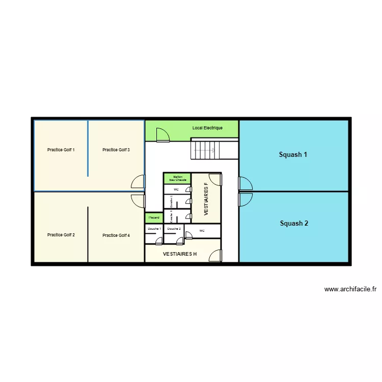 BATIMENT INDOOR-NIVEAU INFERIEUR. Plan de BATIMENT INDOOR-NIVEAU INFERIEUR. Plan de