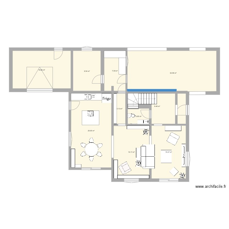 maison. Plan de 0 pièce et 0 m2