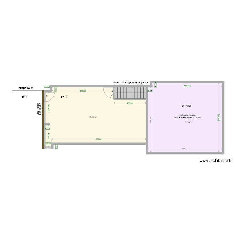 NATUR HOUSE AVANT TRAVAUX 1er &eacute;tage. Plan de 0 pièce et 0 m2