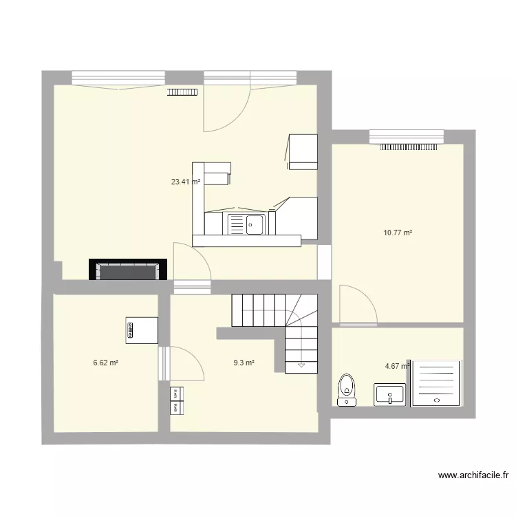 studio electricit&eacute;. Plan de 
