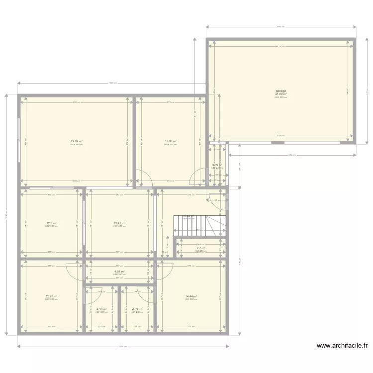 villa. Plan de 