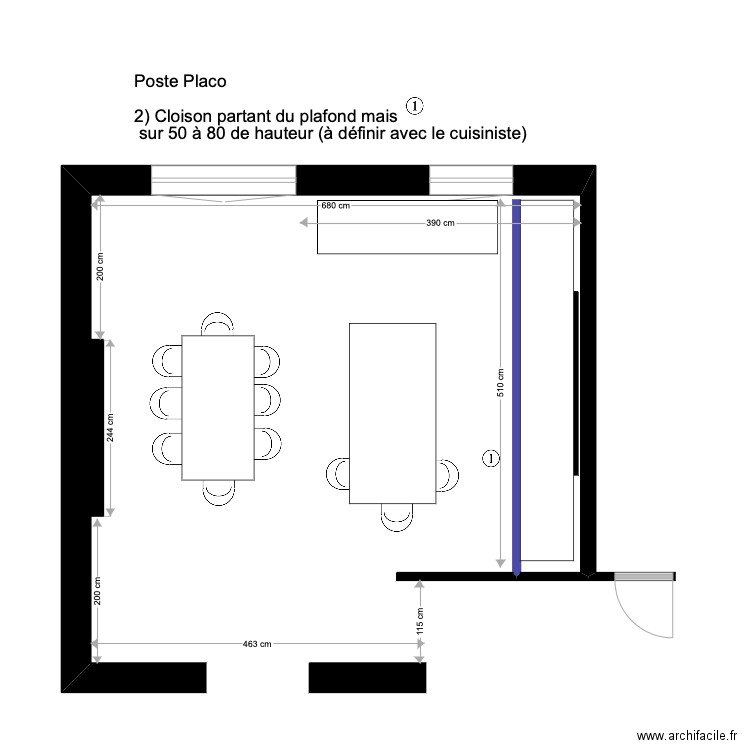 cuisine (état final). Plan de 0 pièce et 0 m2