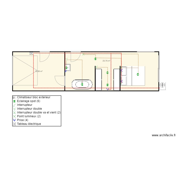 Rivière Anicia. Plan de 0 pièce et 0 m2