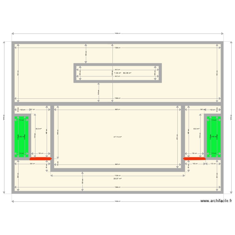 PISCINE X. Plan de 0 pièce et 0 m2