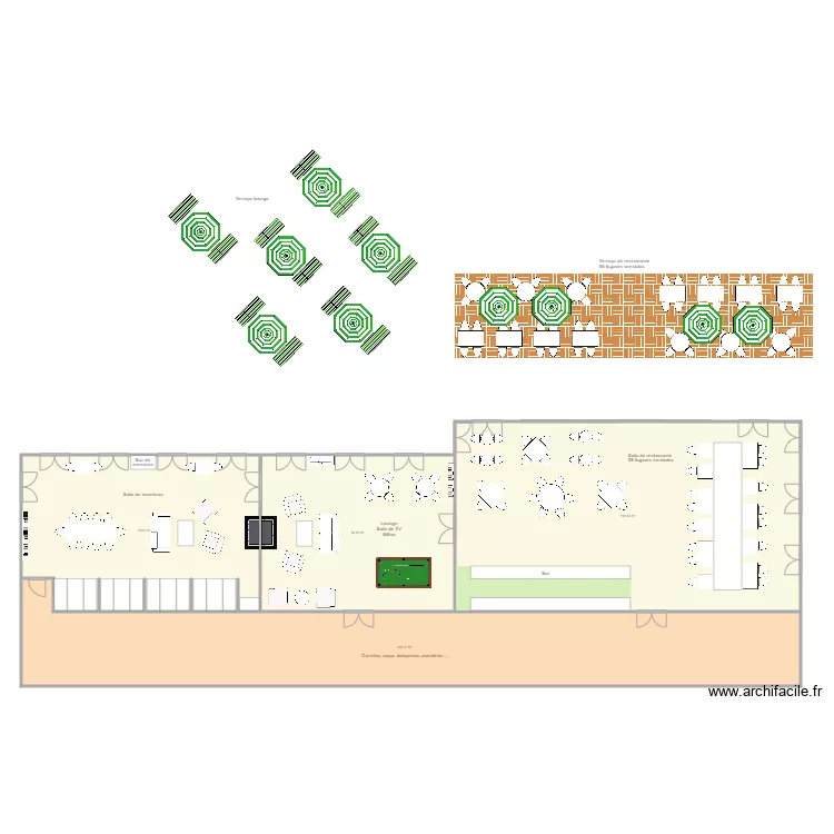 Club House 2. Plan de 