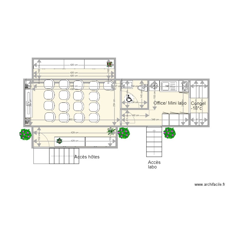 Ambassador. Plan de 7 pièces et 30 m2