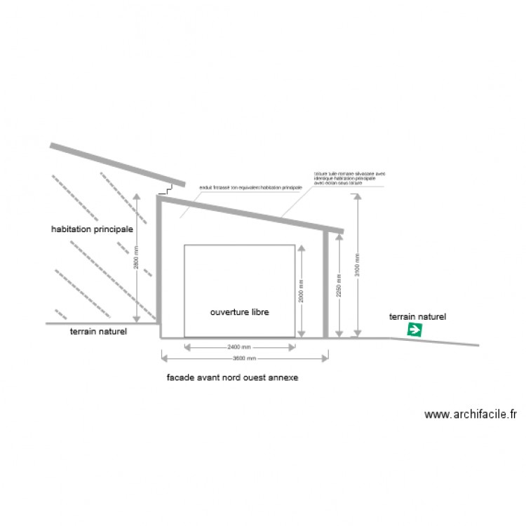 annexe garage. Plan de 0 pièce et 0 m2