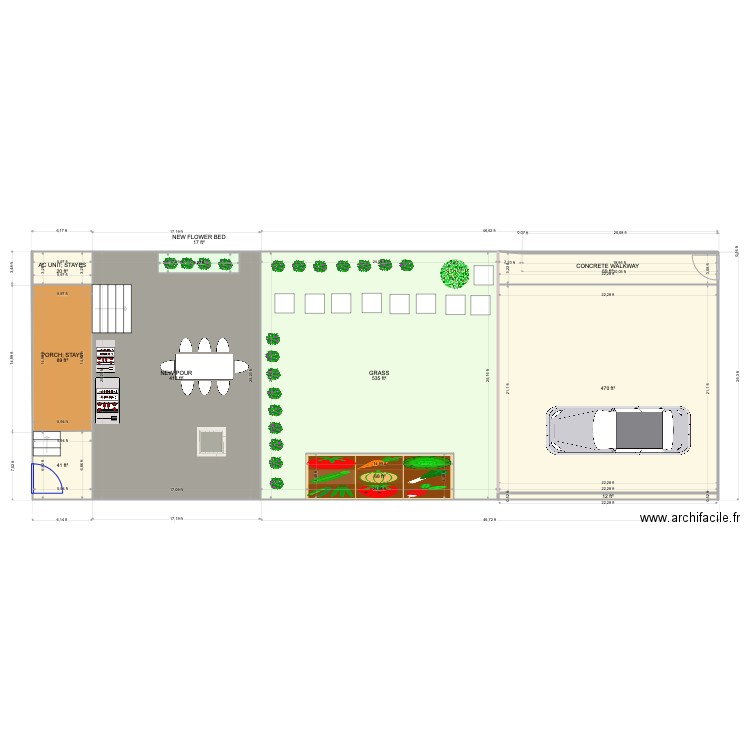 Backyard Patio. Plan de 0 pièce et 0 m2