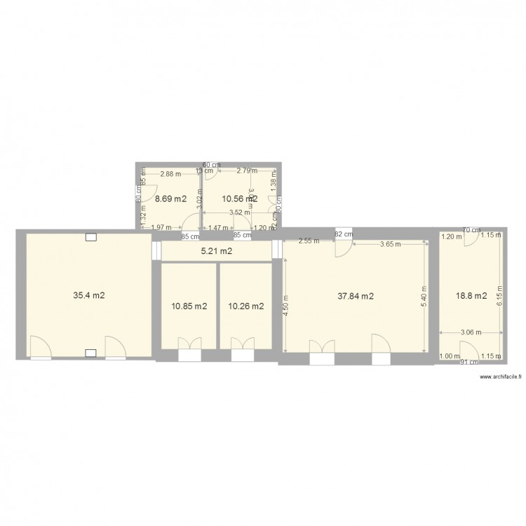 les vielles ventes avec cotes 1. Plan de 0 pièce et 0 m2