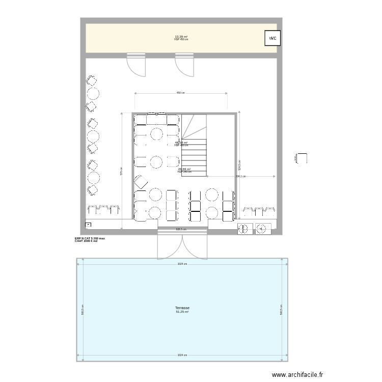 BarSUM22. Plan de 4 pièces et 169 m2