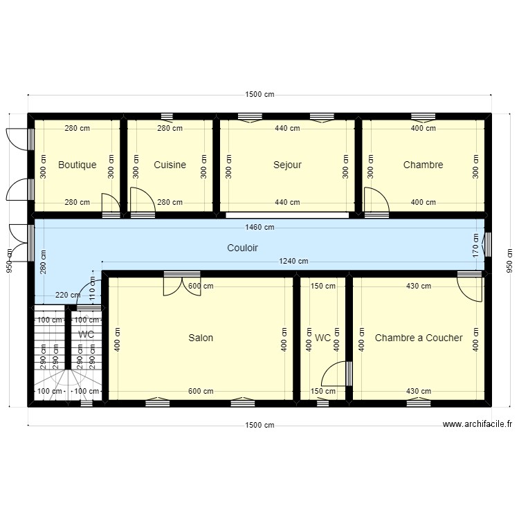 Plan de terrain 10mx15m Client 26 40 05 44. Plan de 10 pièces et 122 m2