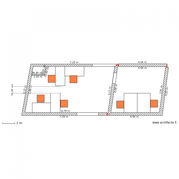 bureau 6.1. Plan de 0 pièce et 0 m2