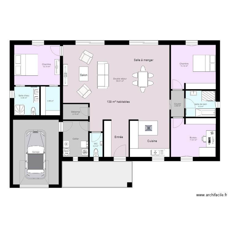 Maison 13 v1. Plan de 0 pièce et 0 m2