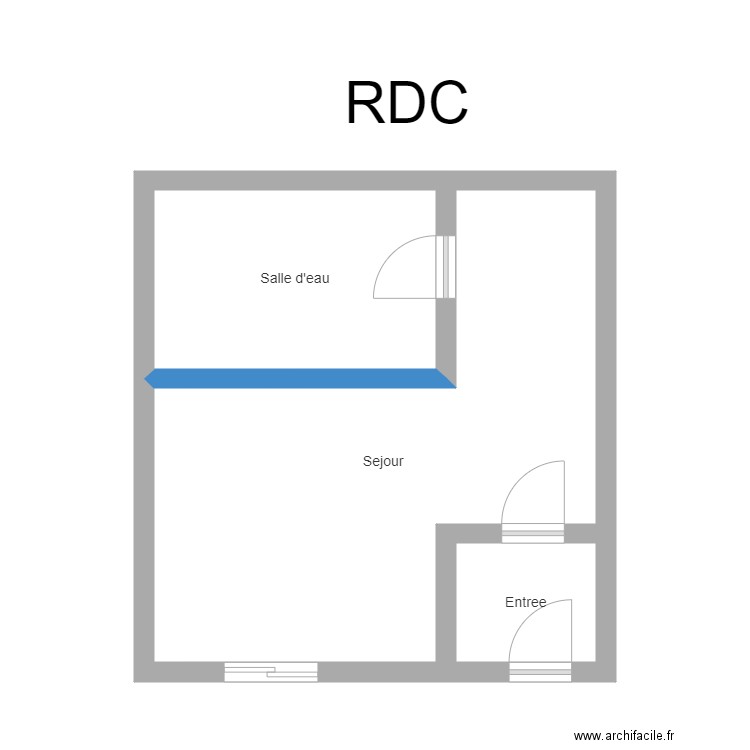 350601195. Plan de 3 pièces et 32 m2